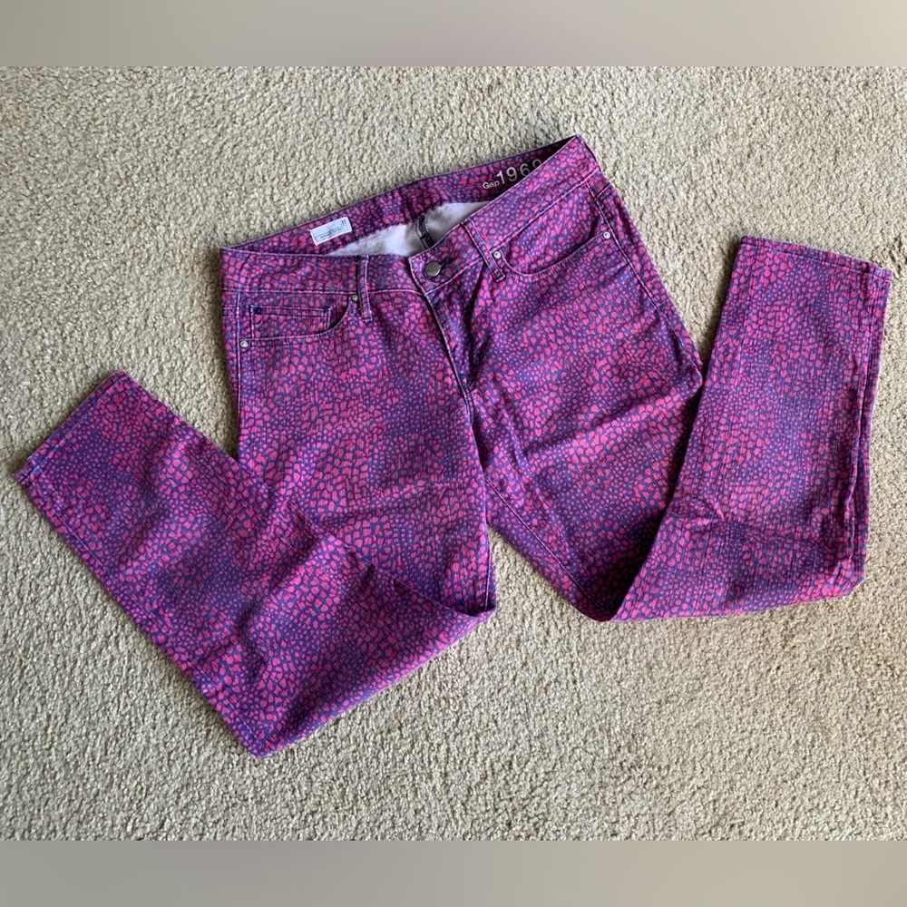 Purple-Blue Patterns Pants, Size 31 - Picture 14 of 16